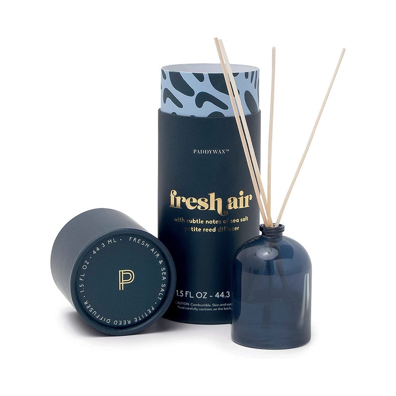 Paddywax Candles Petite Collection, Reed Diffuser for Home Use, Navy - Fresh Air - Image 1